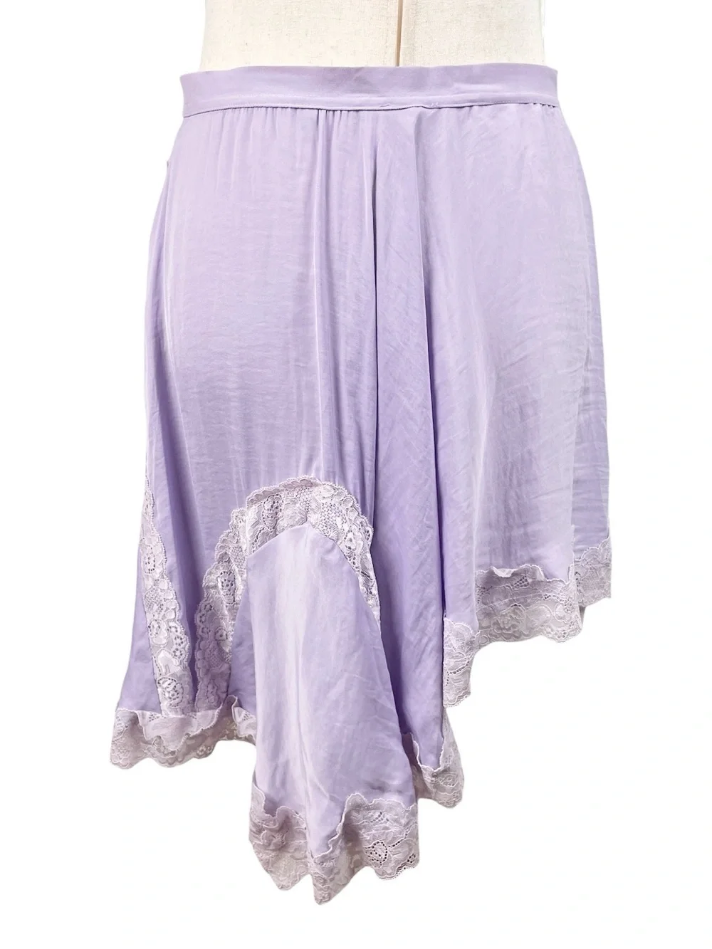 Intimately Free People Neon Nights Half Slip Lilac Skirt XS Lace Coquette Fairy